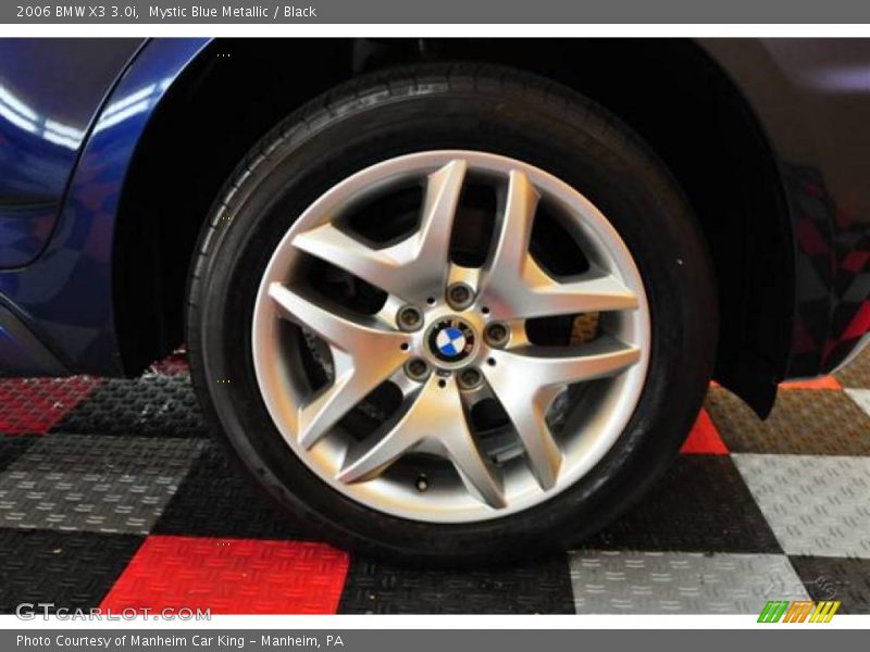 Mystic Blue Metallic / Black 2006 BMW X3 3.0i