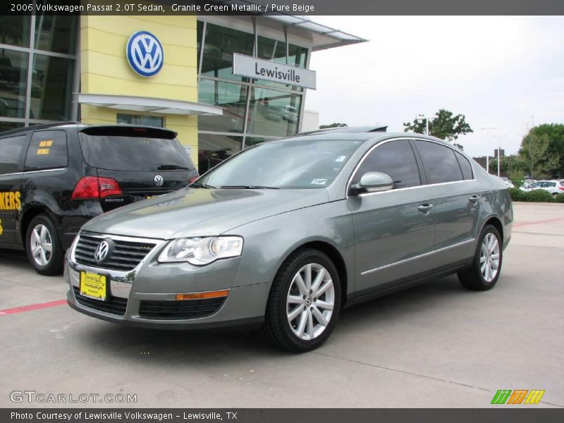 Granite Green Metallic / Pure Beige 2006 Volkswagen Passat 2.0T Sedan