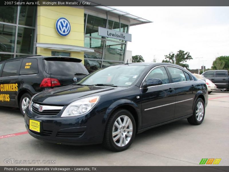 Midnight Blue Metallic / Gray 2007 Saturn Aura XE