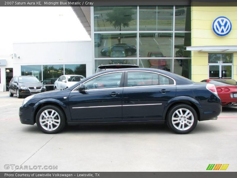 Midnight Blue Metallic / Gray 2007 Saturn Aura XE