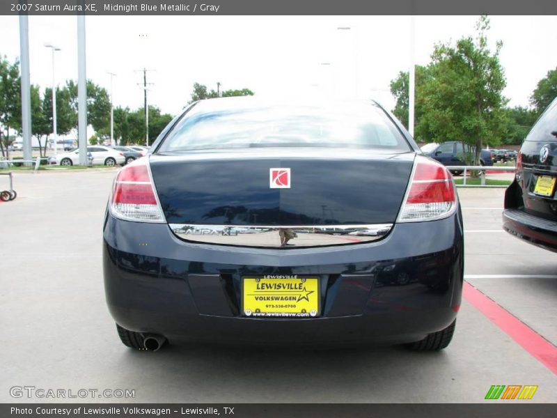 Midnight Blue Metallic / Gray 2007 Saturn Aura XE