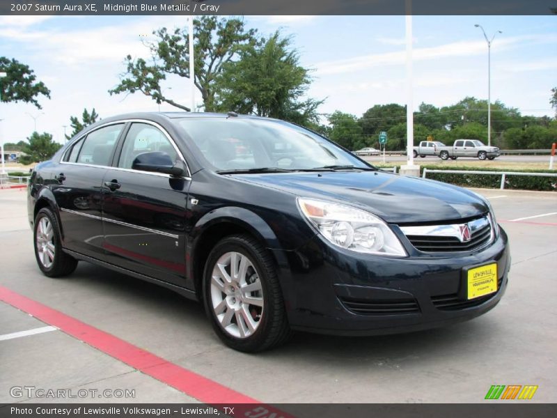 Midnight Blue Metallic / Gray 2007 Saturn Aura XE