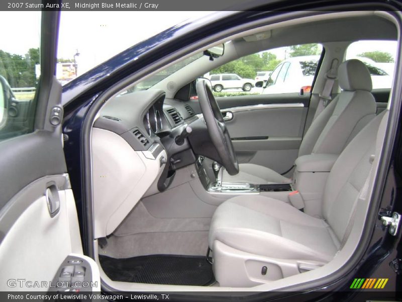 Midnight Blue Metallic / Gray 2007 Saturn Aura XE