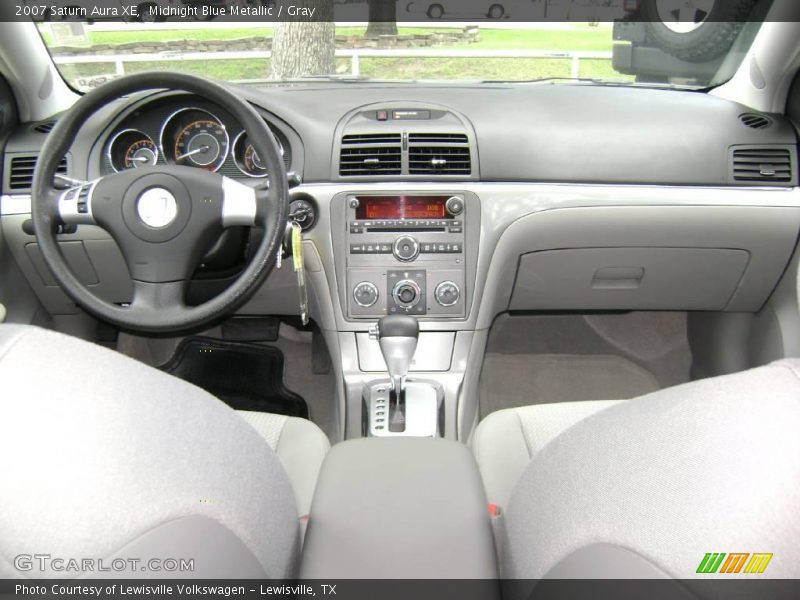 Midnight Blue Metallic / Gray 2007 Saturn Aura XE