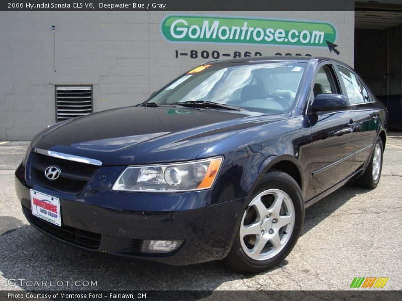 Deepwater Blue / Gray 2006 Hyundai Sonata GLS V6