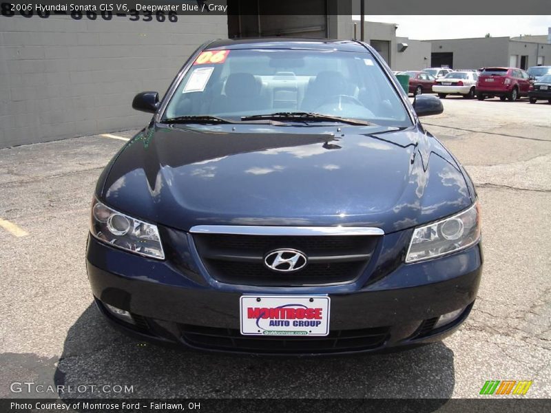 Deepwater Blue / Gray 2006 Hyundai Sonata GLS V6