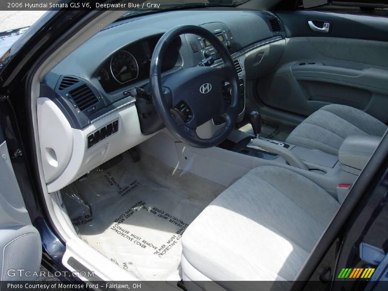 Deepwater Blue / Gray 2006 Hyundai Sonata GLS V6