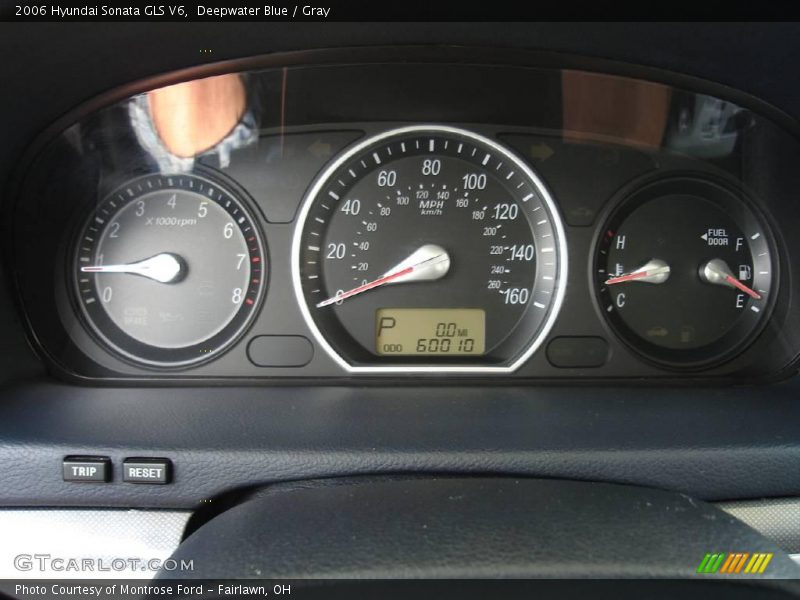 Deepwater Blue / Gray 2006 Hyundai Sonata GLS V6