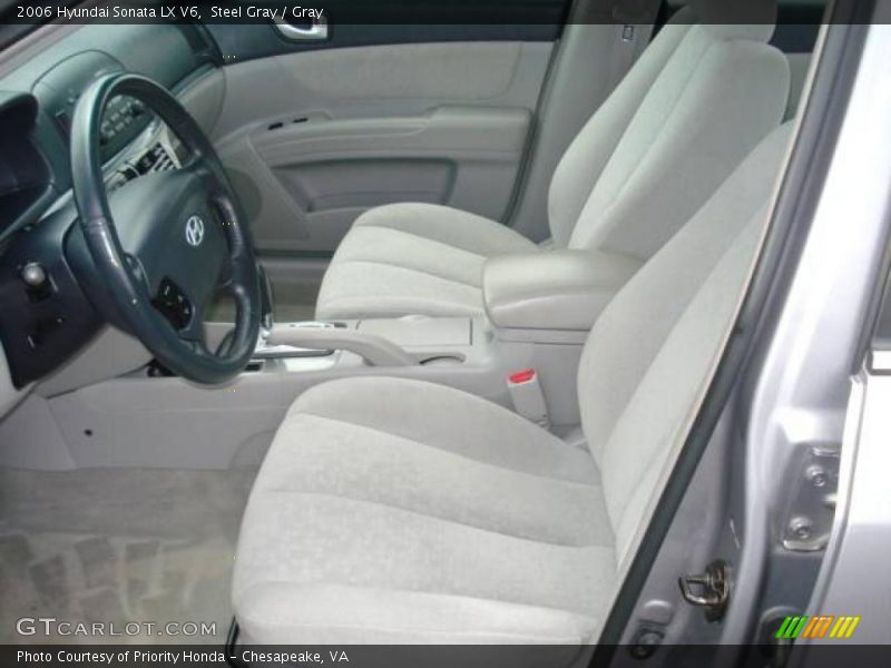 Steel Gray / Gray 2006 Hyundai Sonata LX V6