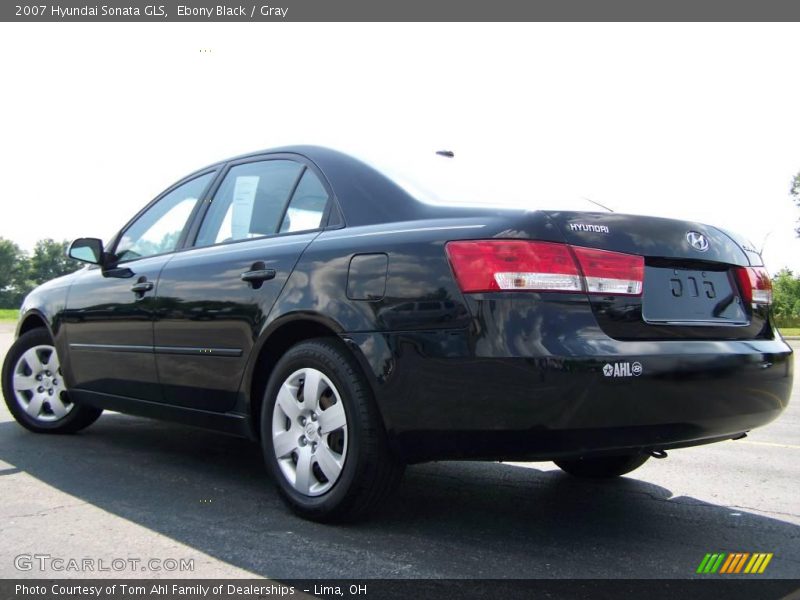 Ebony Black / Gray 2007 Hyundai Sonata GLS