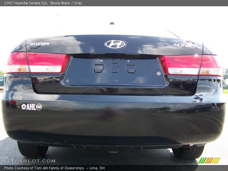 Ebony Black / Gray 2007 Hyundai Sonata GLS