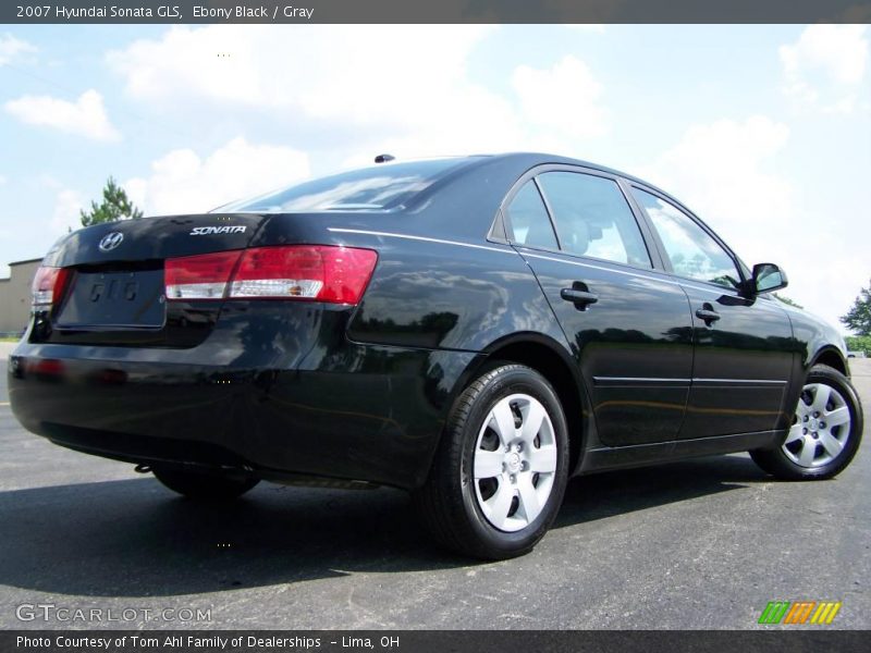 Ebony Black / Gray 2007 Hyundai Sonata GLS