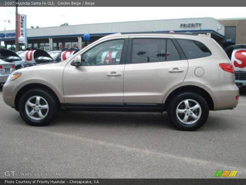 Golden Beige / Beige 2007 Hyundai Santa Fe GLS