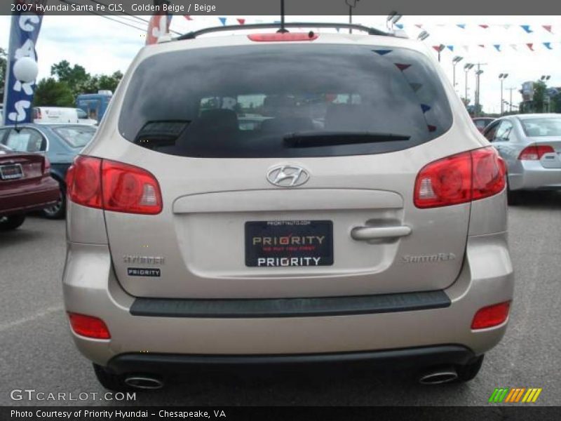 Golden Beige / Beige 2007 Hyundai Santa Fe GLS