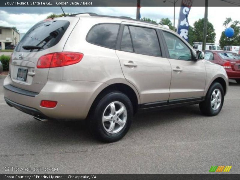 Golden Beige / Beige 2007 Hyundai Santa Fe GLS