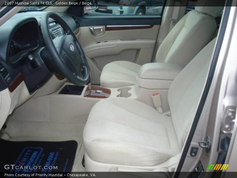 Golden Beige / Beige 2007 Hyundai Santa Fe GLS
