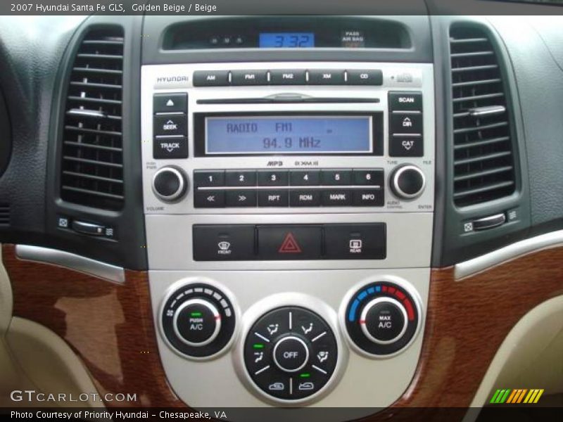 Golden Beige / Beige 2007 Hyundai Santa Fe GLS