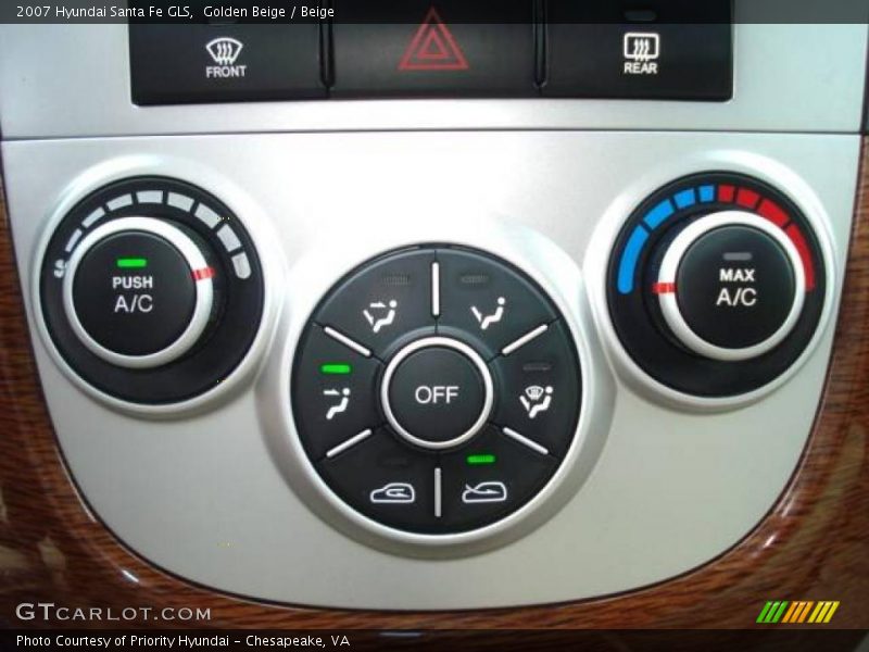 Golden Beige / Beige 2007 Hyundai Santa Fe GLS