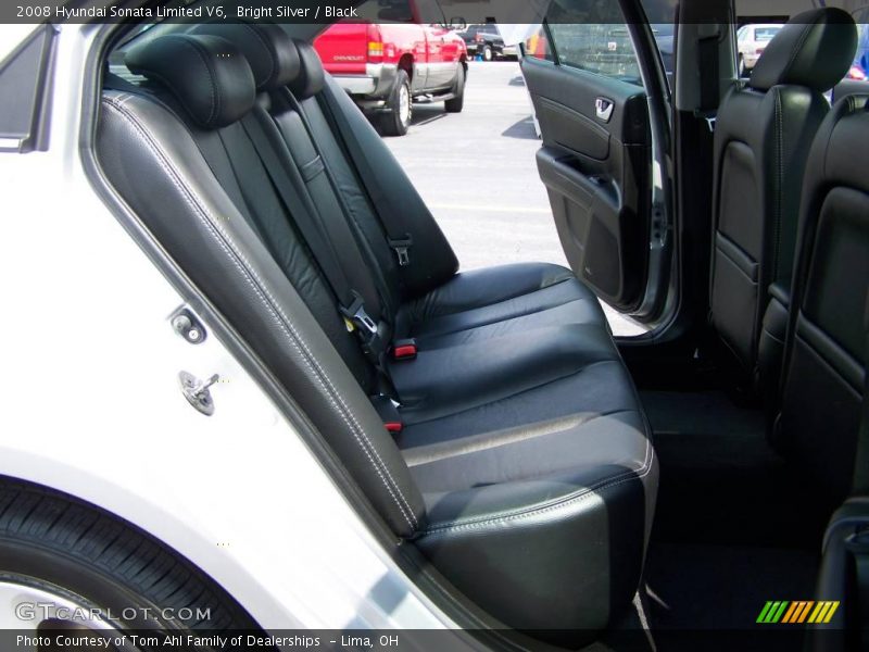 Bright Silver / Black 2008 Hyundai Sonata Limited V6