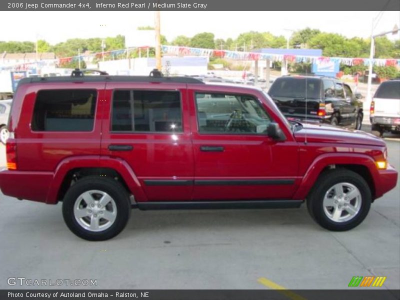 Inferno Red Pearl / Medium Slate Gray 2006 Jeep Commander 4x4