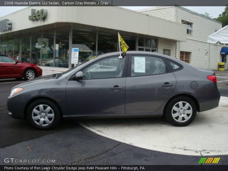 Carbon Gray Metallic / Gray 2008 Hyundai Elantra GLS Sedan