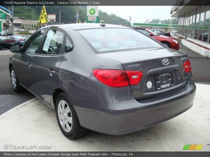 Carbon Gray Metallic / Gray 2008 Hyundai Elantra GLS Sedan