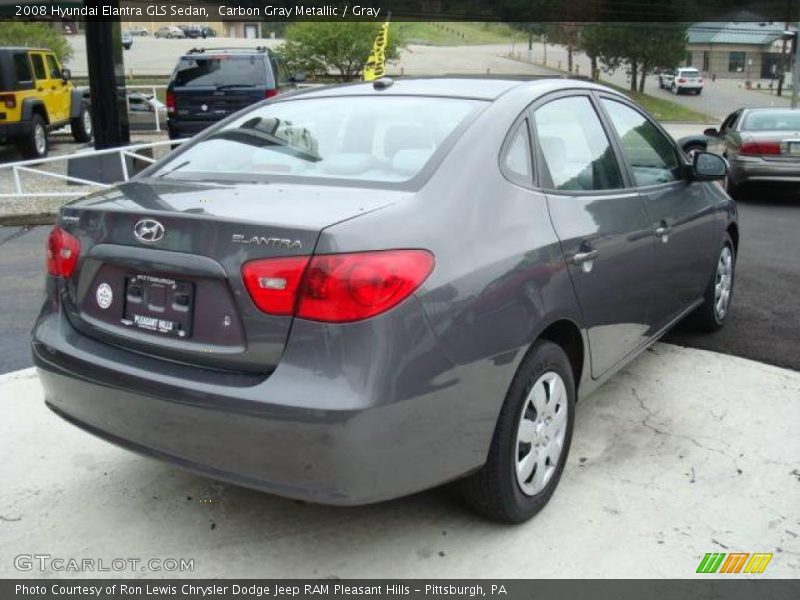 Carbon Gray Metallic / Gray 2008 Hyundai Elantra GLS Sedan