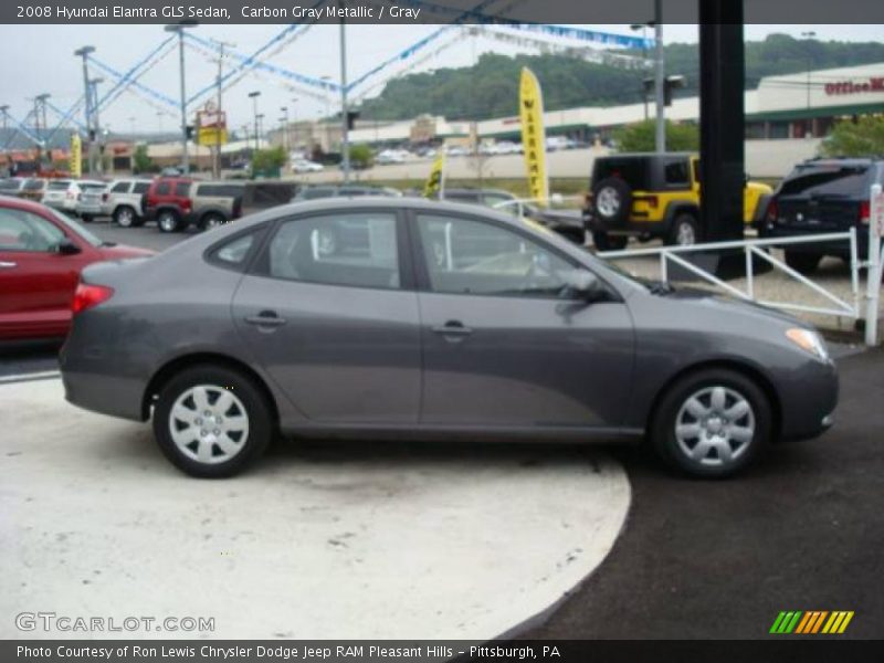 Carbon Gray Metallic / Gray 2008 Hyundai Elantra GLS Sedan