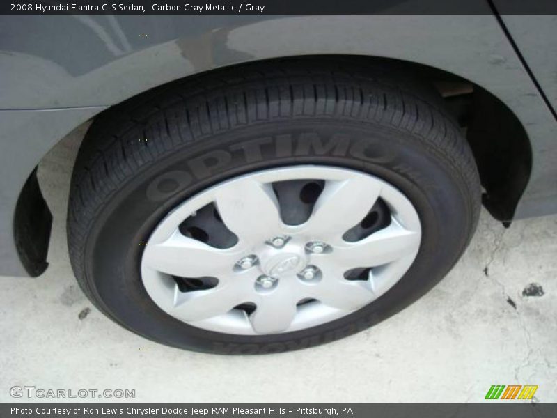 Carbon Gray Metallic / Gray 2008 Hyundai Elantra GLS Sedan