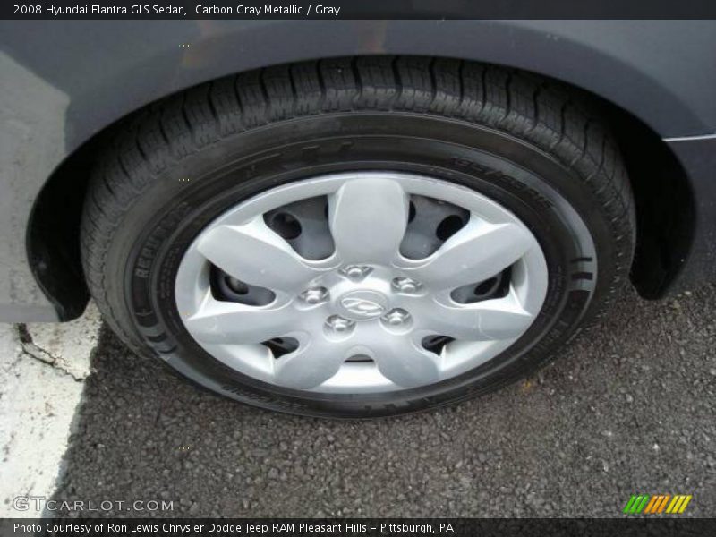 Carbon Gray Metallic / Gray 2008 Hyundai Elantra GLS Sedan