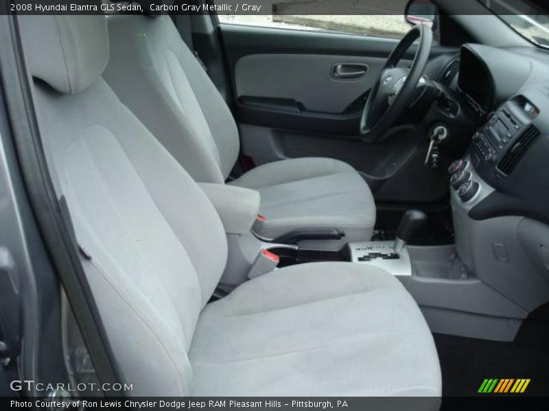 Carbon Gray Metallic / Gray 2008 Hyundai Elantra GLS Sedan