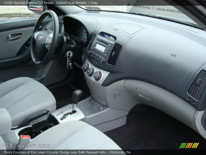Carbon Gray Metallic / Gray 2008 Hyundai Elantra GLS Sedan