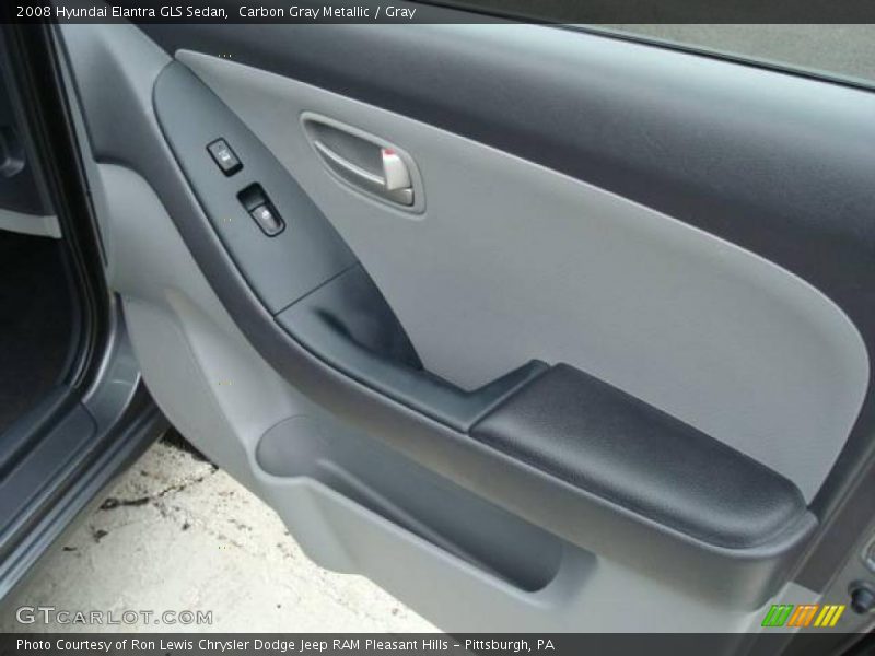 Carbon Gray Metallic / Gray 2008 Hyundai Elantra GLS Sedan