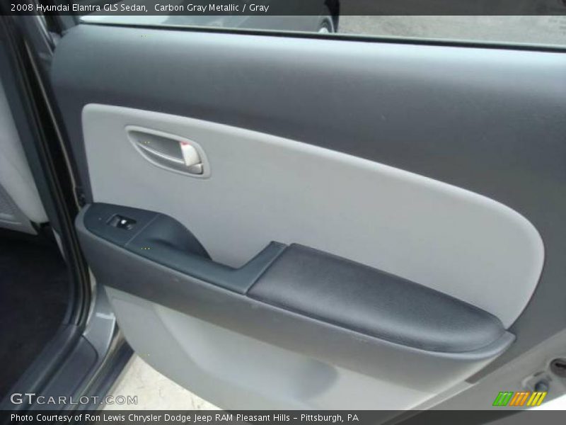 Carbon Gray Metallic / Gray 2008 Hyundai Elantra GLS Sedan