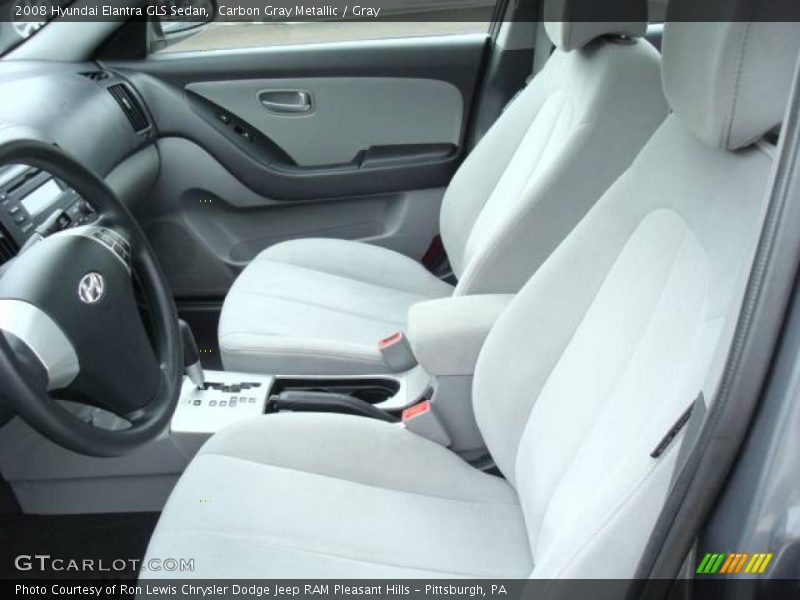 Carbon Gray Metallic / Gray 2008 Hyundai Elantra GLS Sedan