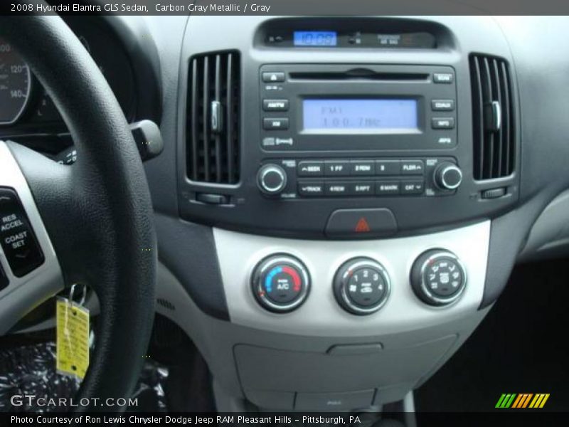 Carbon Gray Metallic / Gray 2008 Hyundai Elantra GLS Sedan