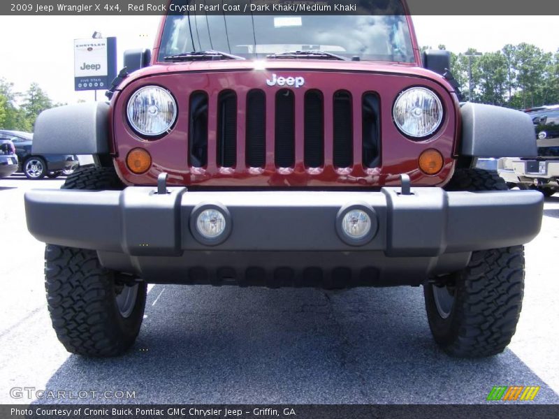 Red Rock Crystal Pearl Coat / Dark Khaki/Medium Khaki 2009 Jeep Wrangler X 4x4