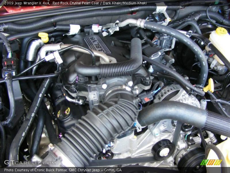 Red Rock Crystal Pearl Coat / Dark Khaki/Medium Khaki 2009 Jeep Wrangler X 4x4