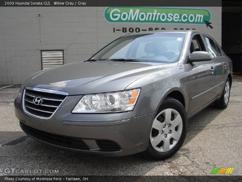 Willow Gray / Gray 2009 Hyundai Sonata GLS