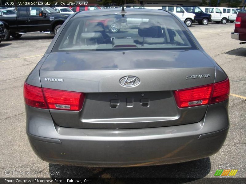 Willow Gray / Gray 2009 Hyundai Sonata GLS