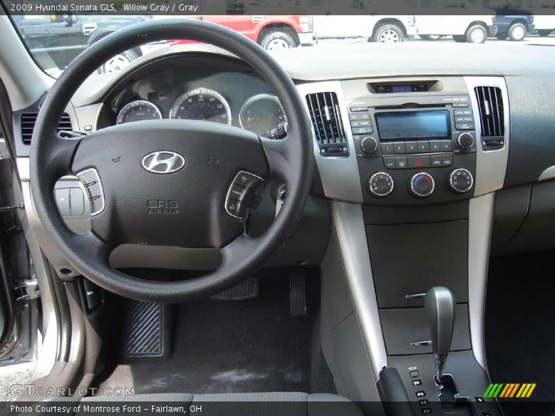 Willow Gray / Gray 2009 Hyundai Sonata GLS