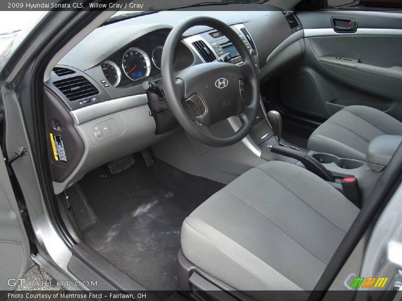 Willow Gray / Gray 2009 Hyundai Sonata GLS