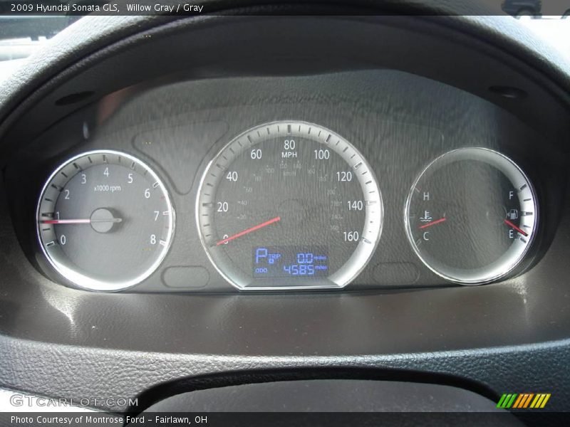 Willow Gray / Gray 2009 Hyundai Sonata GLS
