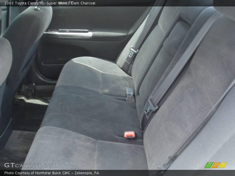 Super White / Dark Charcoal 2003 Toyota Camry SE