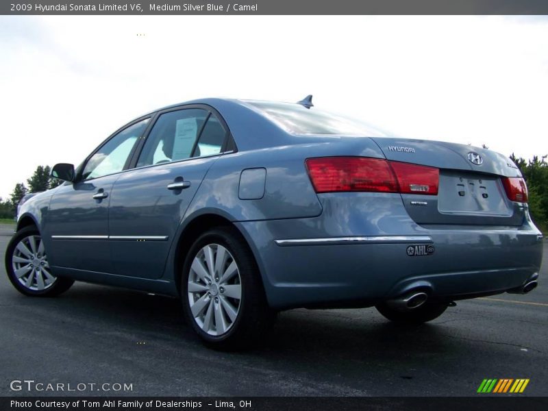 Medium Silver Blue / Camel 2009 Hyundai Sonata Limited V6
