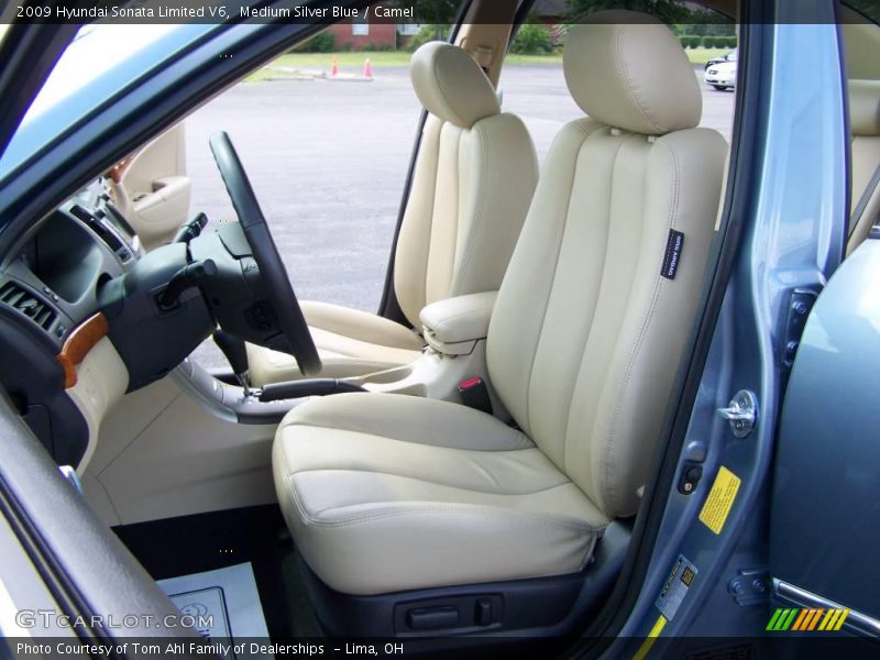 Medium Silver Blue / Camel 2009 Hyundai Sonata Limited V6