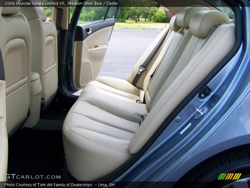 Medium Silver Blue / Camel 2009 Hyundai Sonata Limited V6