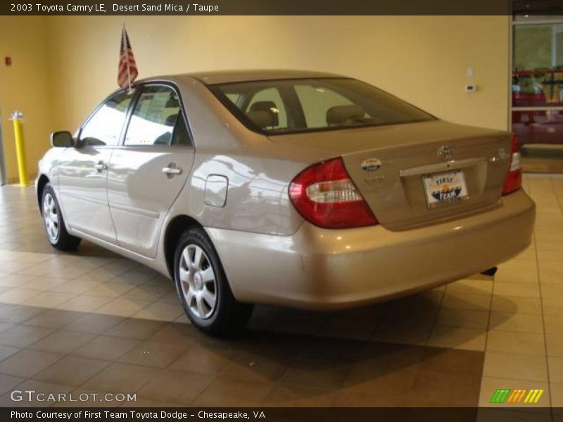 Desert Sand Mica / Taupe 2003 Toyota Camry LE