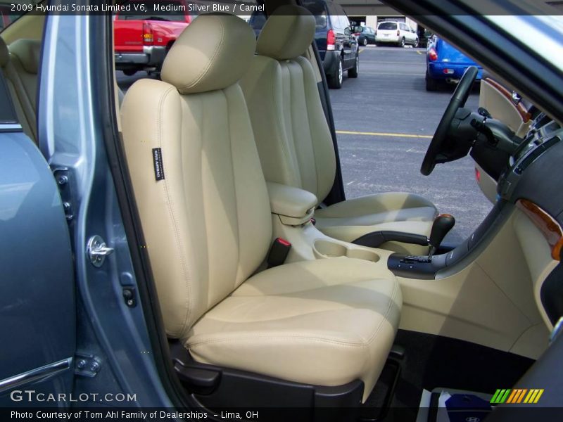 Medium Silver Blue / Camel 2009 Hyundai Sonata Limited V6