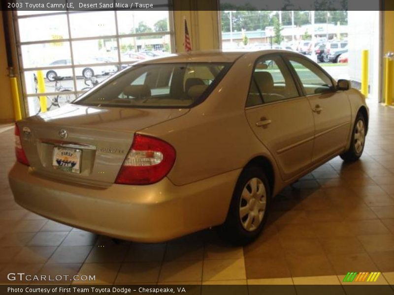 Desert Sand Mica / Taupe 2003 Toyota Camry LE